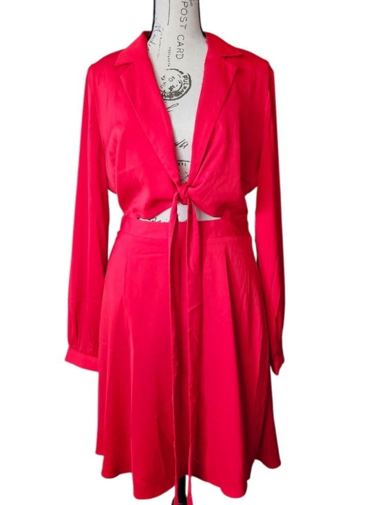 Astr Dresses & Skirts - Astr Bold Red Draped Top